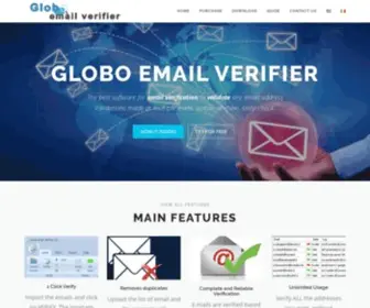 Globomailverifier.com(Verify Email List) Screenshot