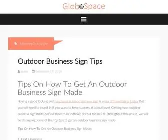 Globospace.net(Promote your business on the Internet via Google Search) Screenshot