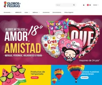 Globosyfiguras.mx(Globos y Figuras) Screenshot