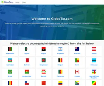 Globotie.com(GloboTie) Screenshot