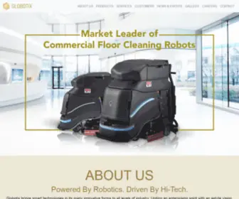 Globotix.sg(Market Leader of Commercial Floor Cleaning Robots) Screenshot