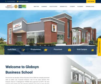 Globsynbschool.com(MBA & PGDM by GBS) Screenshot