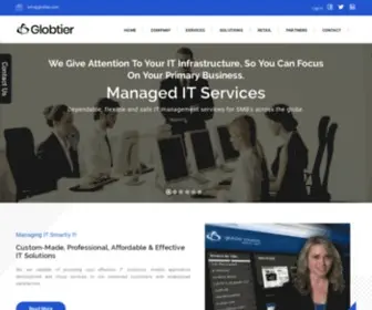 Globtier.com(Managed Service Provider in USA) Screenshot