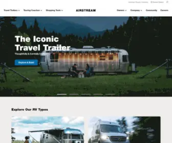 Globtron.com(Iconic Aluminum Travel Trailers & Quality Class B RVs) Screenshot