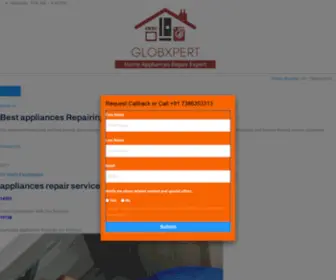 GlobXpert.com(Appliances Repair Services) Screenshot