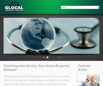 Glocalbenefits.com(Glocal Insurance Services LLC) Screenshot