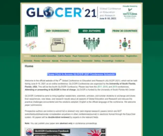 Glocer.org(GLOCER Conference) Screenshot