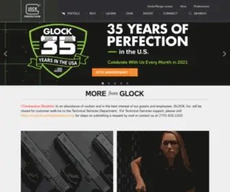 Glock.com(GLOCK Perfection) Screenshot