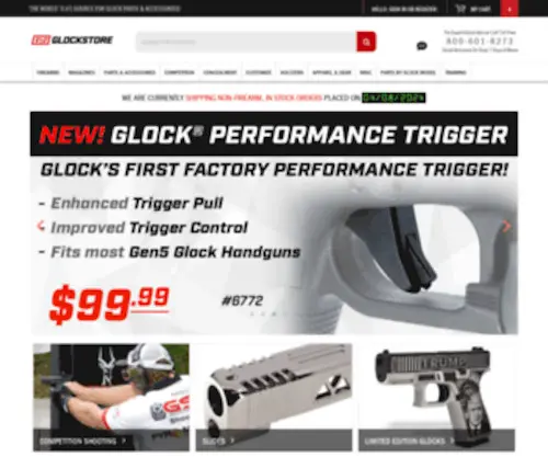 Glockstore.com(Glock Parts for Sale) Screenshot