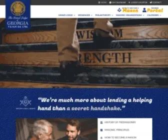 Glofga.org(Grand Lodge of Georgia) Screenshot