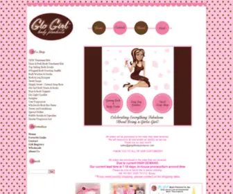 Glogirlbodyproducts.com(Glo Girl Body Products) Screenshot