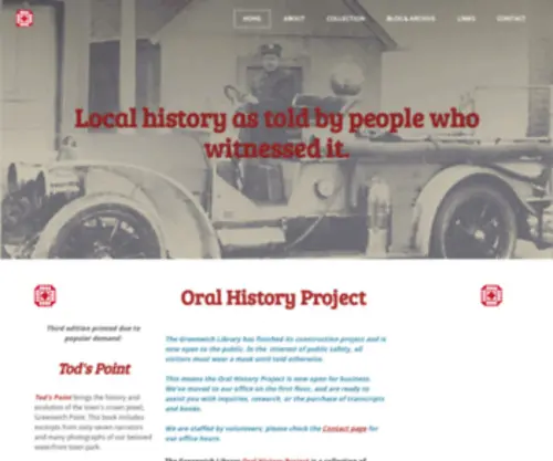 Glohistory.org(Oral History Project) Screenshot