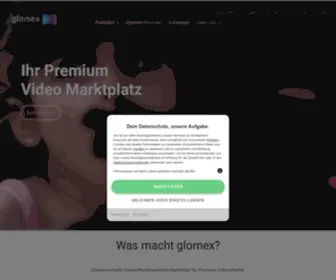 Glomex.com(Ihr Premium Video Marktplatz) Screenshot