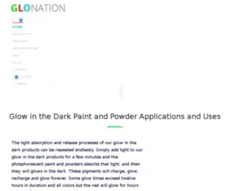 Glonation.com(Glow in the Dark Paint) Screenshot