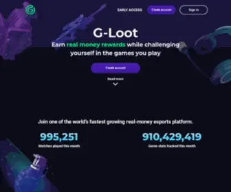 Gloot.com(Your gaming companion for innovative esports competitions) Screenshot