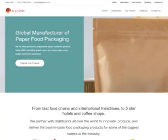 Glopac.co.id(Manufacturer of Paper Food Packaging Products) Screenshot
