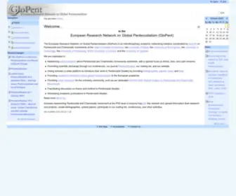 Glopent.net(European Research Network on Global Pentecostalism) Screenshot