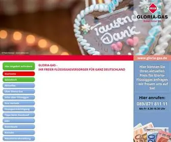 Gloria-Fluessiggas.de(Gloria Gas GmbH) Screenshot