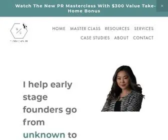 Gloriachoupr.com(Go from unknown to industry leader by learning how to land press with my methods. Gloria) Screenshot