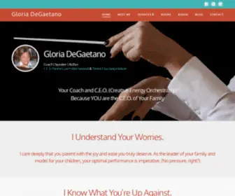 Gloriadegaetano.com(International Parent Coach Gloria DeGaetano) Screenshot