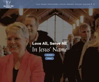 Gloriadei.com(We believe that the way we treat one another) Screenshot