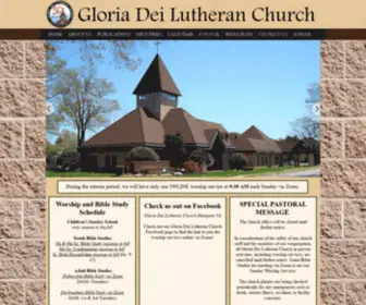 Gloriadei.net(Gloria Dei Lutheran Church) Screenshot