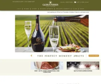 Gloriaferrer.com(Gloria Ferrer) Screenshot