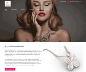 Gloriettajewels.com(Leading Silver Jewelry Manufacturer) Screenshot