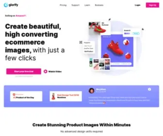 Glorifyapp.com(Free Design Software) Screenshot