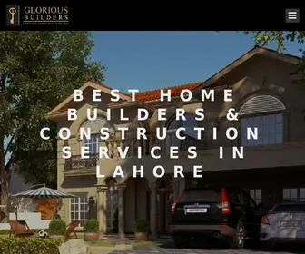 Gloriousbuilders.com(Best Home Builders & Construction Services in Lahore) Screenshot