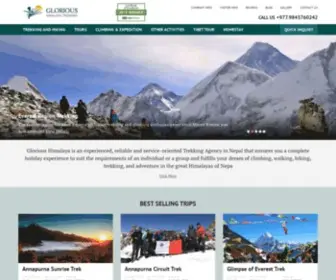 Glorioushimalaya.com(Nepal Himalaya Hiking) Screenshot