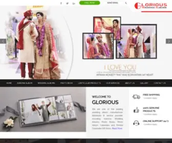 Gloriousweddingalbum.com(Wedding Album Manufacturers Delhi) Screenshot