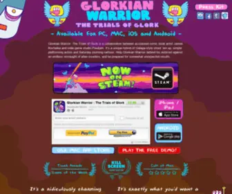 Glorkianwarrior.com(Glorkian Warrior) Screenshot