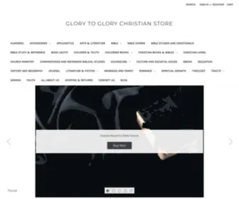 GlorytoglorychristianStore.com(Glory to Glory Christian Store) Screenshot