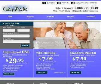 Gloryworks.com(Serving the internet needs of Sacramento) Screenshot