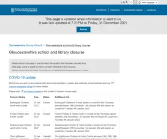 Glosclosedschools.com(Gloucestershire) Screenshot