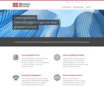 Glossa-Group.com(Glossa Group GmbH) Screenshot
