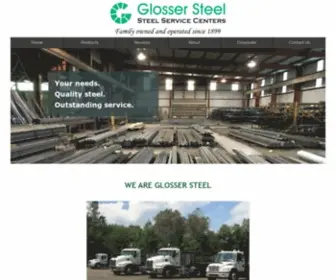 Glossersteel.com(Glosser Steel) Screenshot