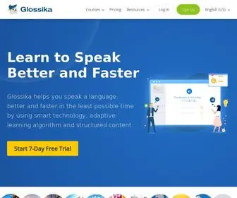 Glossika.com(AI-Based Effective Language Learning) Screenshot