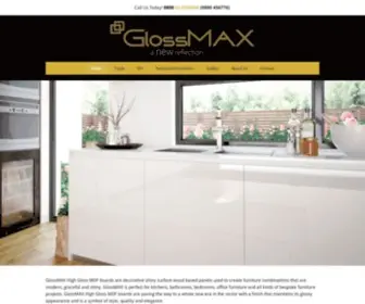 Glossmax.co.nz(High Gloss MDF Supplier) Screenshot