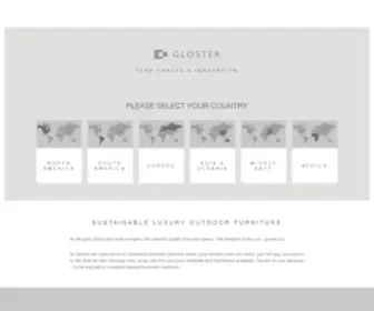 Gloster.com(Teak crafts & Innovation) Screenshot