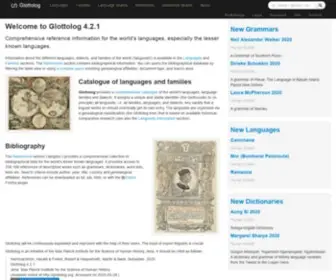 Glottolog.org(Glottolog 4.8) Screenshot