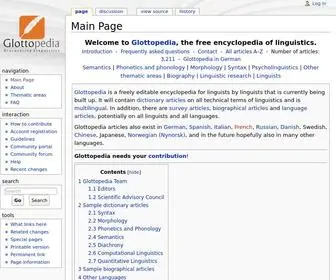 Glottopedia.org(Glottopedia) Screenshot