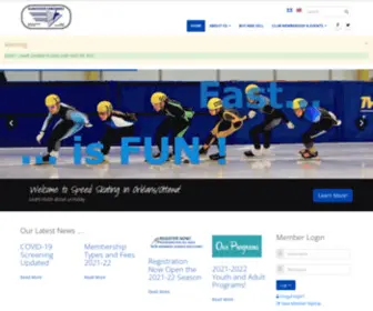Gloucesterconcordes.ca(Gloucester Concordes Speed Skating) Screenshot