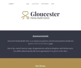 Gloucesterfhc.com(Gloucester Family Health Centre) Screenshot