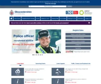 Gloucestershire.police.uk(Gloucestershire Constabulary's website) Screenshot