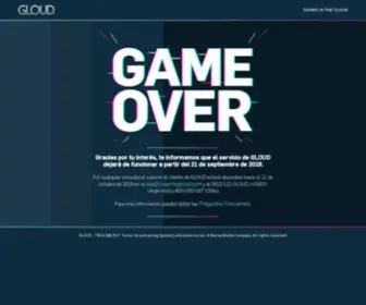 Gloud.games(Startpagina) Screenshot