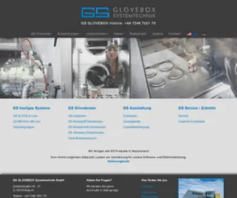 Glovebox-SYstemtechnik.de(GS Glovebox) Screenshot