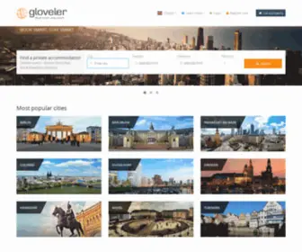 Gloveler.com(Book and offer private and cheap accommodations) Screenshot