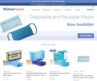 Glovenation.com(Disposable Gloves) Screenshot